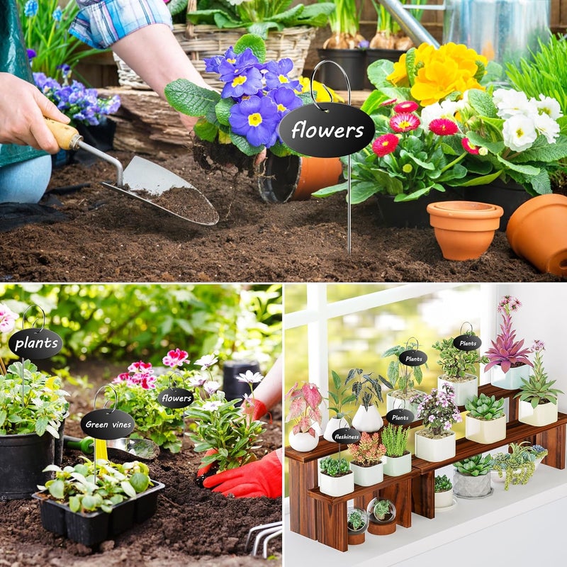 Vcekract Plant Labels, 25 Pcs Acrylic Garden Labels Stakes with Pen, Plant Markers for Outdoor Garden, Plant Tags for Potted Plants, Seed, Flowers - Image 4